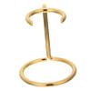 ARTSEWPLY Shaving Brush Rack Metal Stand with Nonslip Base Razor and Brush Holder for Mens Bathroom Storage Compact Gold Shaving Organizer for Daily Grooming view 1