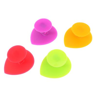 DINHEAROM 4Pcs Silicone Face Cleansing Brush Gentle Exfoliating Facial Scrubber for Sensitive Skin Portable Lightweight Silicone Face Brush for Deep Pore Cleaning and Travel Use