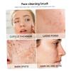 DINHEAROM 4Pcs Silicone Face Cleansing Brush Gentle Exfoliating Facial Scrubber for Sensitive Skin Portable Lightweight Silicone Face Brush for Deep Pore Cleaning and Travel Use view 2