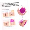 DINHEAROM 4Pcs Silicone Face Cleansing Brush Gentle Exfoliating Facial Scrubber for Sensitive Skin Portable Lightweight Silicone Face Brush for Deep Pore Cleaning and Travel Use view 3