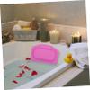 Baluue Supple Bath Pillow with Suction Cups for Tub Neck and Head Rest Cushion PVC Foam Bathtub Neck Support Comfortable Spa Accessory for Adults Relaxing Bathroom Cushion view 2