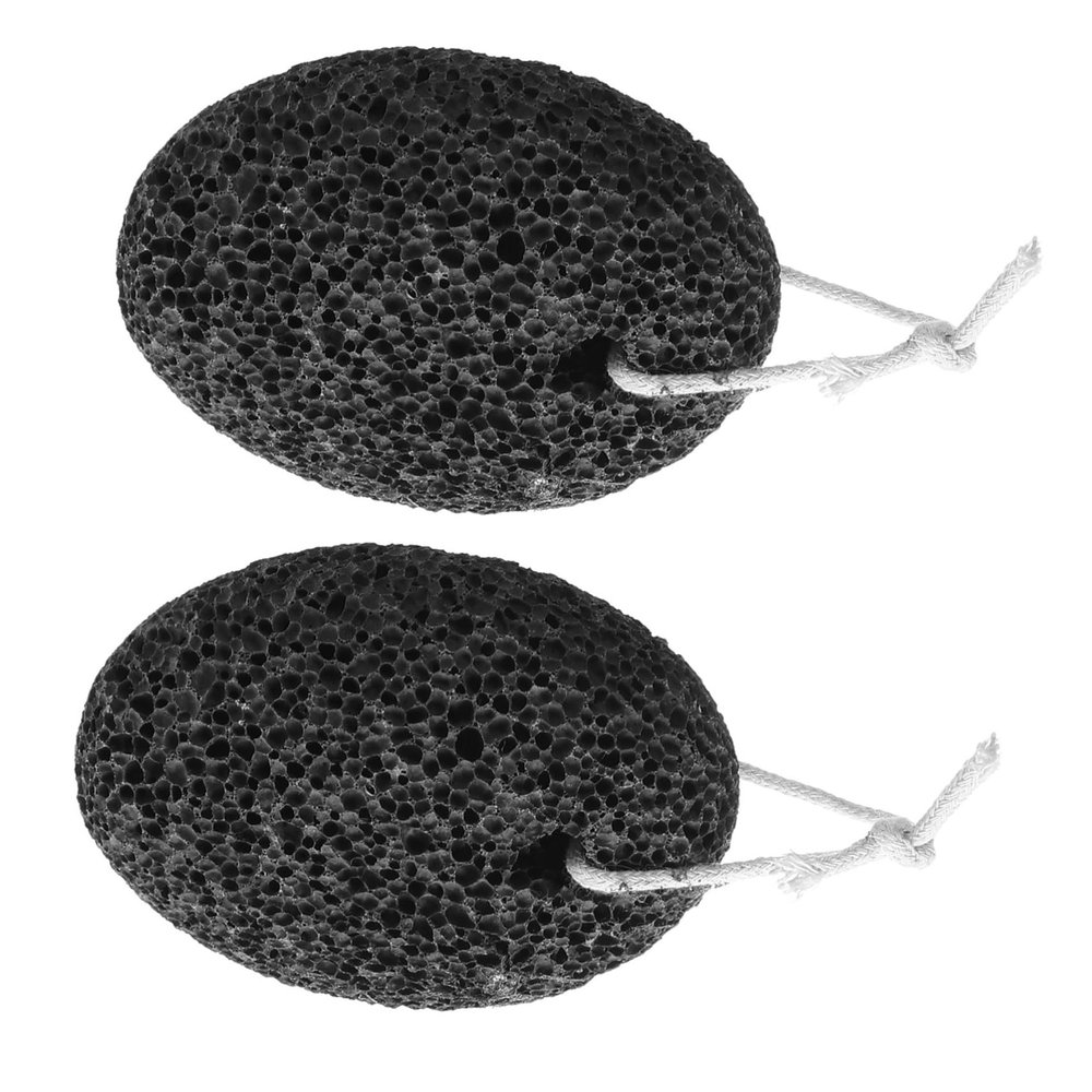 Didiseaon 2pcs Natural Pumice Stone Foot File with Hanging Rope Callus Remover for Dead Skin Exfoliation Scraping Stone for Feet Care at Home and Travel
