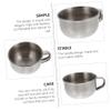 NULYLU Men's Stainless Steel Shaving Bowl with Handle Rustproof Foaming Vessel for Wet Razor Shave Slip Resistant Design Practical Beard Lather Dish for Bathroom Use view 4