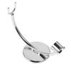 BAZEITFLOW Practical Straight Razor Stand for Men Compact Silver Razor Holder Space Saving Bathroom Organizer Men Convenient Shaving Tool Storage view 1