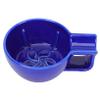 FONDOTIN Ceramic Shaving Soap Bowl with Handle Large Capacity Foam Container for Men Thick Safe Material with Smooth Rounded Edges Slip Design for Shave Experience at Home Blue view 1