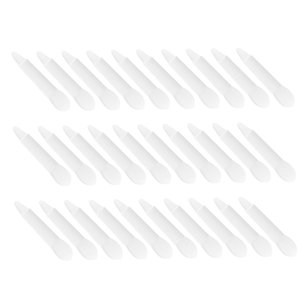 Beaupretty 30Pcs Double Ended Silicone Lip Mask Applicators Transparent Lipstick Brushes for Women Portable Makeup Tools for Precise Lip Application and Fashion Lovers