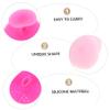 Baluue 4pcs Silicone Facial Cleansing Brush Deep Cleaning Skin Care Scrubber Lightweight Portable for Home and Travel Gentle Skin Random Colors Random Color view 2