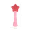 ARTSEWPLY Manual Silicone Facial Cleansing Brush Soft Skin Care Tool Pink Star Scrubber for Women Portable Cleaner Ergonomic Design for Gentle Exfoliation and Massage view 2