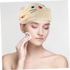 Beaupretty Coral Fleece Cartoon Animal Hair Wrap for Women Water Absorbent Soft Bath Towel Cap Comfortable Quick Drying Hair Turban view 2