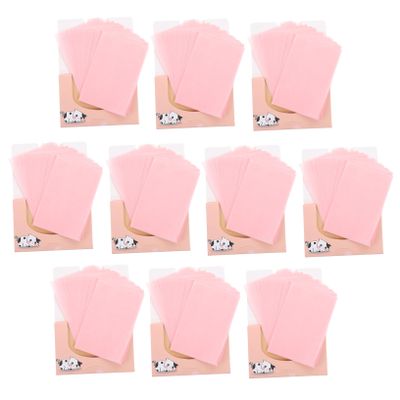 BEBEMOKO 10 Boxes Portable Facial Oil Blotting Papers for Oily Skin Soft Absorbing Tissues for Men and Women Oil Control Classic Unisex Design Convenient Travel
