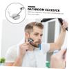 HEALEEP Stable Silver Single Head Razor Holder Stand for Men Compact Slip Resistant Beard Shaving Tool Storage Practical Straight Razor Rack for Bathroom and Toilet Use view 4