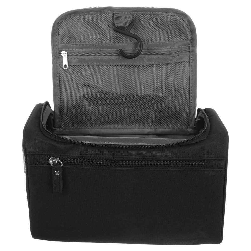 ASAKKURA Travel Toiletry Bag with Hook Hanging Makeup Organizer for Men and Women Compact Multi Compartment Cosmetic Storage Pouch for Toiletries and Essentials Portable Travel Container