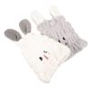 Baluue 2 pcs Absorbent Hair Towel Wrap with Cute Rabbit Ears Dry Hair Cap for Reduces Frizz and Drying Light Gray view 1
