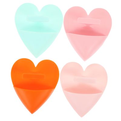 Beaupretty 4pcs Manual Facial Cleansing Brush Soft Exfoliator for Blackhead Removal and Skin Care with Long Handle Design Multi Color for Home Beauty Salon and Travel Use
