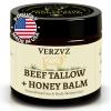 Beef Tallow for Skin and Face  Tallow and Honey Balm Moisturizer, 100% Grass-Fed Beef Tallow with Raw Organic Honey, Beeswax, Olive Oil & Vitamin E  Deep Hydration  Proudly Made in USA  2oz view 1