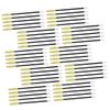 Healifty 50pcs Disposable Mascara Wand Eyelash and Eyebrow Brush Dual Ended Applicator with Soft Nylon Bristles for Professional Makeup Travel Home Use Light Green Handles view 1