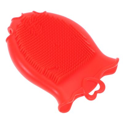 Baby Kids Shampoo Brush Silicone Bath Scalp Massager