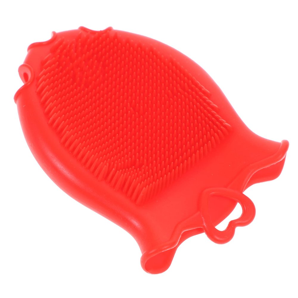 Baby Kids Shampoo Brush Silicone Bath Scalp Massager