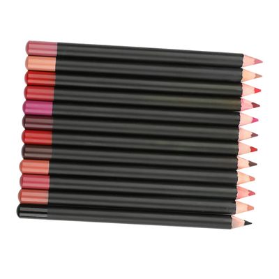 BELLIFFY 12pcs Matte Lip Liner Pencils Smooth Lip Shaping Makeup Portable and Easy to Use for Precise Outlining and Wear