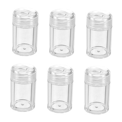 FONDOTIN 6Pcs Loose Powder Containers with Sifter and Portable Travel Makeup Powder Bottles for Eyeshadow Foundation and Glitter Storage