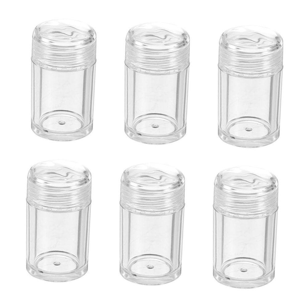 FONDOTIN 6Pcs Loose Powder Containers with Sifter and Portable Travel Makeup Powder Bottles for Eyeshadow Foundation and Glitter Storage