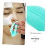 LOORGVEL 3pcs Silicone Facial Scrubber Brush for Gentle Face and Lip Exfoliation Soft Stretchy Skin Friendly Cleanser for Blackhead and Dead Skin Removal Multifunctional Manual Random Color view 3