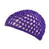 Tubi Mesh Crochet Hair Net Knit Snood Hat Thick Short Women Hairnet Wrap Doobie Dominican Snoods Cover Ornament for Sleeping (US, Alpha, One Size, Purple) view 2