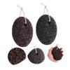 ARTSEWPLY 2pcs Pumice Stone Foot Scrubber for Callus Removal Natural Hard Skin Remover for Exfoliation Feet Care Accessory for Soft Heels and Corns Black view 4