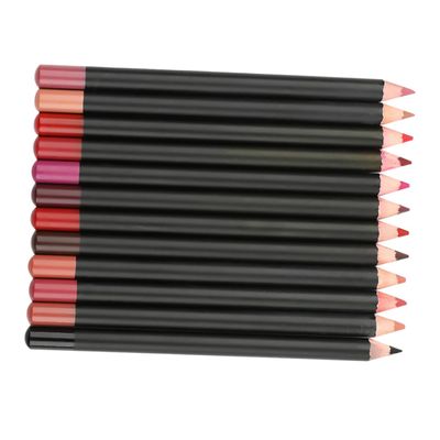BEBEMOKO 12pcs Lip Liner Pencils Multi Color Assorted Lip Shaping for Natural Definition Matte Finish Easy Glide Portable Makeup Kit for Women