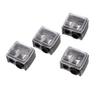 Garneck 4pcs Dual Makeup Pencil Sharpener for Eyeliner Eyebrow Pencils Black Cosmetic Sharpener with Fine Blade Precise for Lip Liner School and Professional Use Random Color view 1