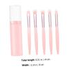 Beaupretty Portable Eyeshadow Brush Set with Soft Fiber Bristles Dense Fine Hair for Even Application No Shedding Eye Makeup Brushes Kit for Daily and Professional Use in Pink view 2