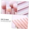 Beaupretty Portable Eyeshadow Brush Set with Soft Fiber Bristles Dense Fine Hair for Even Application No Shedding Eye Makeup Brushes Kit for Daily and Professional Use in Pink view 3