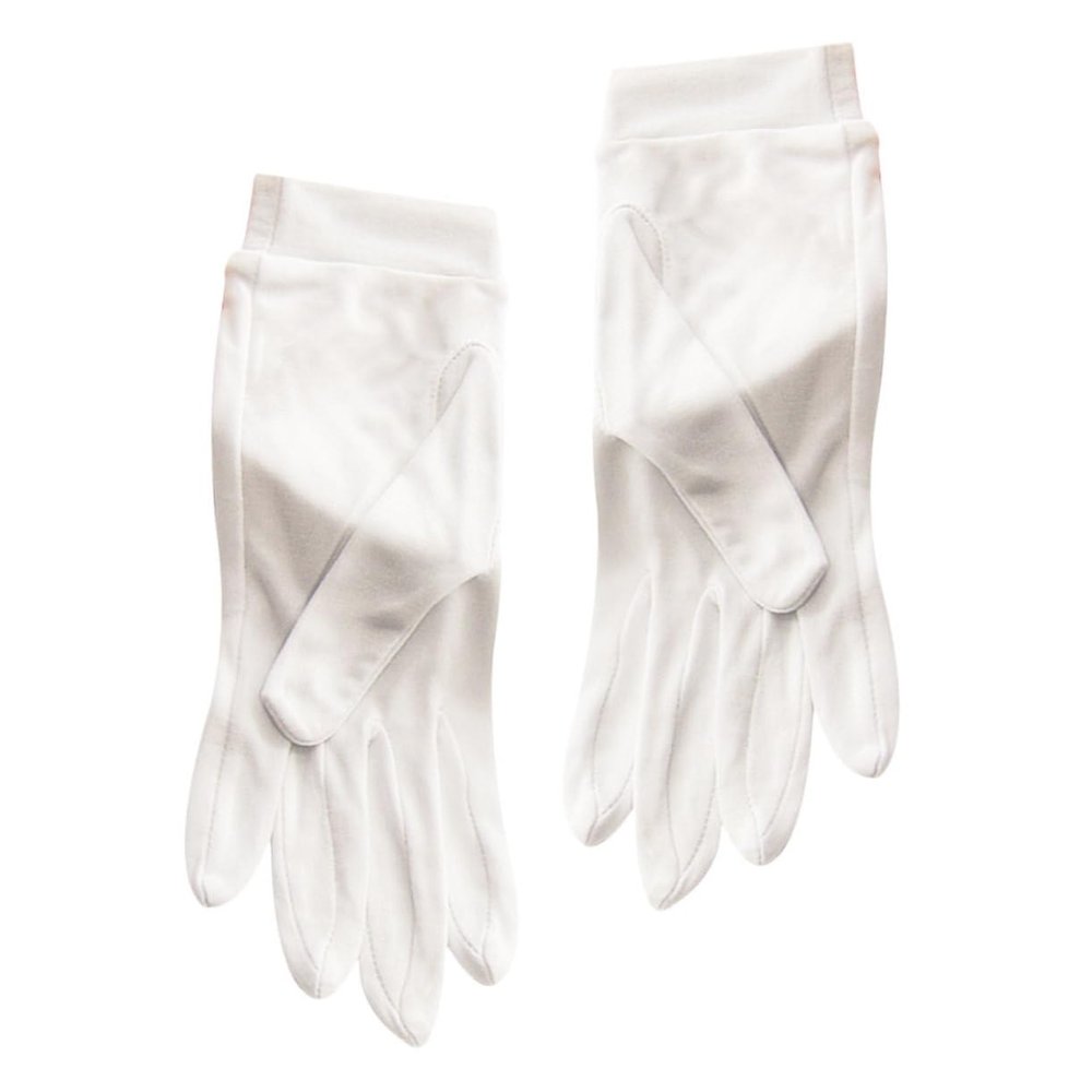 Baluue Silk Moisturizing Gloves for Hands Multi Function Breathable Gloves White Hand Care for Lotion Absorption Exfoliation and Dryness Prevention