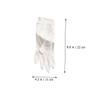 Baluue Silk Moisturizing Gloves for Hands Multi Function Breathable Gloves White Hand Care for Lotion Absorption Exfoliation and Dryness Prevention view 2