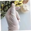 Baluue Silk Moisturizing Gloves for Hands Multi Function Breathable Gloves White Hand Care for Lotion Absorption Exfoliation and Dryness Prevention view 4
