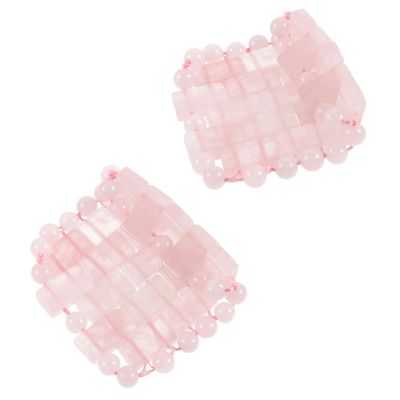 FOMIYES Cooling Quartz Eye Mask for Dark Circles and Puffiness Natural Crystal Cold Compress Eye Patch with Massage Effect