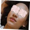 FOMIYES Cooling Quartz Eye Mask for Dark Circles and Puffiness Natural Crystal Cold Compress Eye Patch with Massage Effect view 2