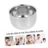 Beaupretty Aluminum Shaving Bowl for Men Portable Reusable Shave Cup with Stable Base Compact Travel Smooth Surface Safe and Comfortable view 3
