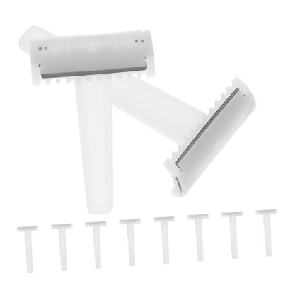 NOLITOY 10 pcs Disposable Shavers for Hair Removal Double Edge Manual Razors for Women and Men Body Trimming Underarm Hair Remover Compact and Easy to Use