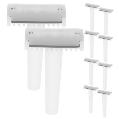 Baluue 10 pcs Manual Disposable Hair Removal Razors for Women and Men Portable Twin Blade Trimmer for Underarm Hair Lightweight Shavers for Easy Grooming