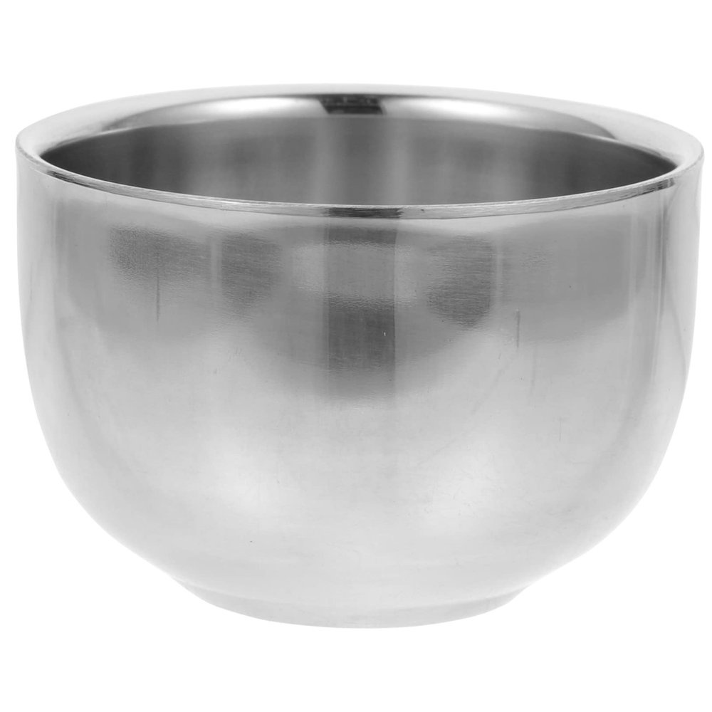 Didiseaon Aluminum Shaving Mug Large Capacity Shave Bowl for Men Beard Accessory with Stable Base Comfortable Smooth Surface Household Shaving Cup