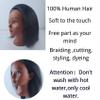 African American Yaki Straight Human Hair Mannequin Head for Braiding Textured Hair Head Mannequin for Practice HairStyling view 2
