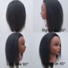 African American Yaki Straight Human Hair Mannequin Head for Braiding Textured Hair Head Mannequin for Practice HairStyling view 4