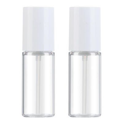 Boenoea Small Pump Bottle 1.7oz/50ml Travel Cosmetic CreamPump Bottles Empty Pump Dispenser for Shampoo Lotion and Cream 2 Pack Clear