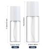 Boenoea Small Pump Bottle 1.7oz/50ml Travel Cosmetic CreamPump Bottles Empty Pump Dispenser for Shampoo Lotion and Cream 2 Pack Clear view 2