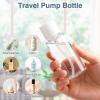 Boenoea Small Pump Bottle 1.7oz/50ml Travel Cosmetic CreamPump Bottles Empty Pump Dispenser for Shampoo Lotion and Cream 2 Pack Clear view 4