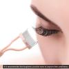 KINGMAS Eyelash Comb Separator, Eye Lash Separator Eyelash Definer Mascara Comb Applicator With Cover - Arc Designed (Apricot Pink (2Pcs)) view 2