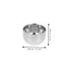 Baluue Aluminum Shaving Bowl for Men Large Capacity Slip Base Reusable Shave Cup for Foam Creation and Shaving Supply Storage Gift view 2