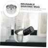 Beaupretty Aluminum Shaving Bowl with Stable Base Shave Cup Large for Men Portable Household Shave Soap Mug Easy Grip for Travel and Daily Use view 2