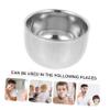 Beaupretty Aluminum Shaving Bowl with Stable Base Shave Cup Large for Men Portable Household Shave Soap Mug Easy Grip for Travel and Daily Use view 4